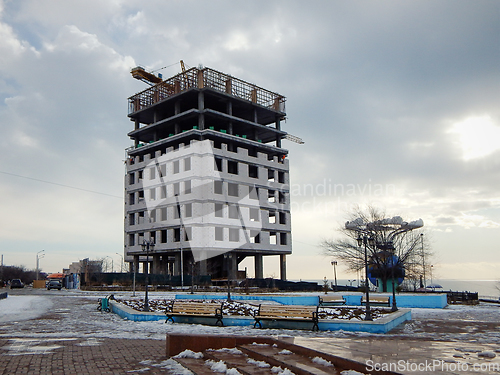 Image of Construction of a multi-storey building.