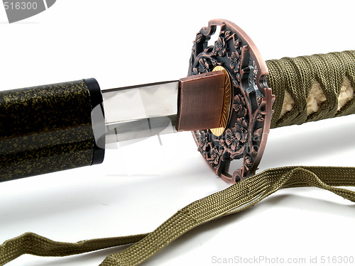 Image of Japanese katana close-up