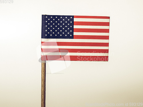 Image of Vintage looking American flag