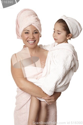 Image of Mother and daughter body care