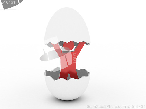 Image of Person in egg