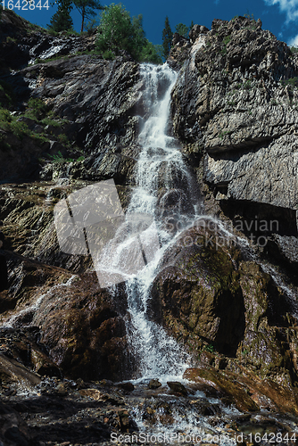 Image of Waterfall Shirlak in Altai Mountains