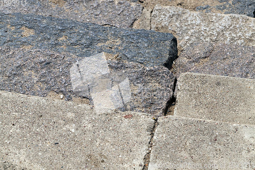 Image of old staircase , closeup