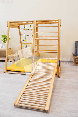 Image of Montessori wood stairs