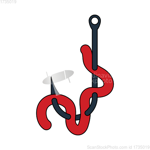 Image of Icon Of Worm On Hook