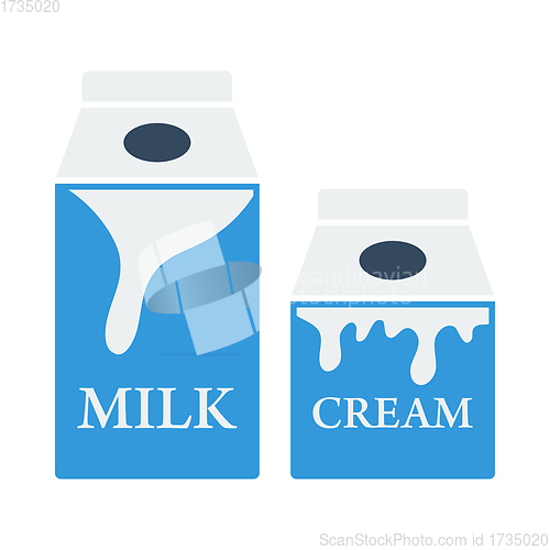 Image of Milk And Cream Container Icon