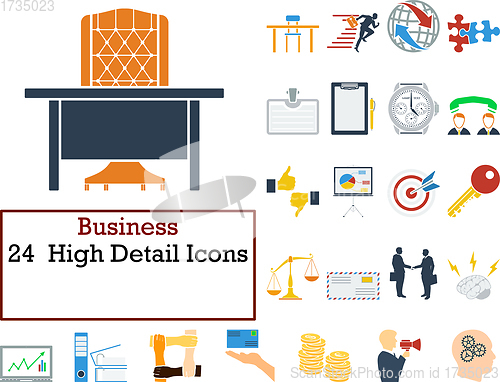 Image of Business Icon Set