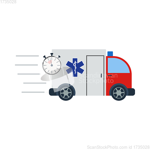 Image of Fast Ambulance Car Icon