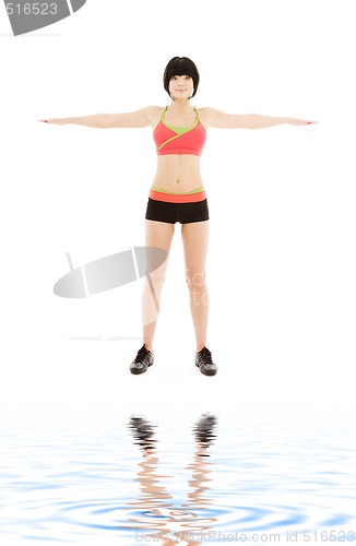 Image of lovely fitness instructor