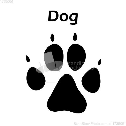 Image of Dog Footprint