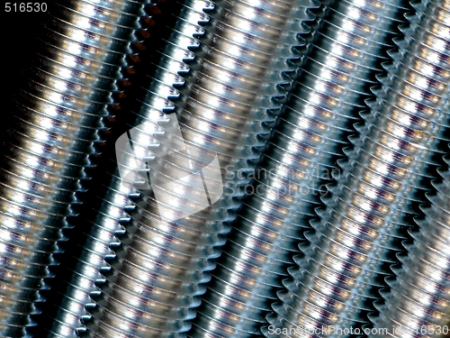Image of Close up of screw thread