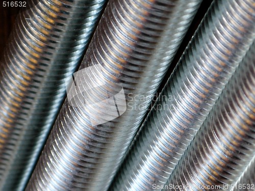 Image of Close up of screw thread