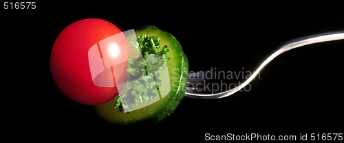 Image of Tomato on fork