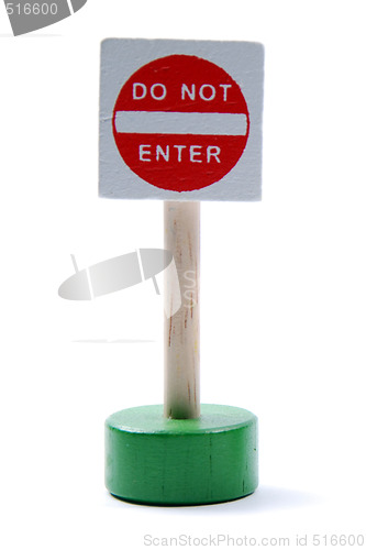 Image of Do not enter sign isolated on white