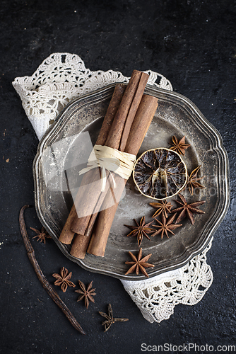 Image of Spices in silver plate