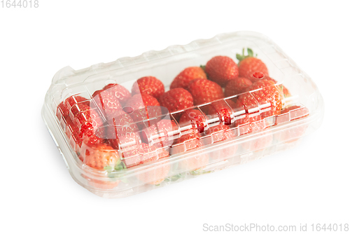 Image of Strawberries in plastic bag