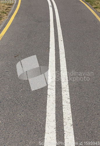 Image of close-up of an asphalt road