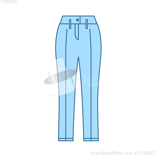 Image of Business Woman Trousers Icon