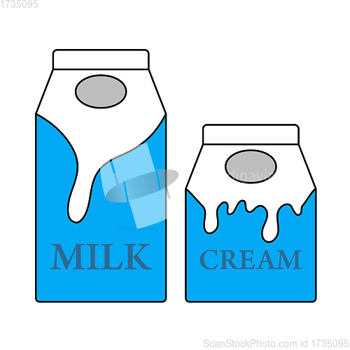 Image of Milk And Cream Container Icon