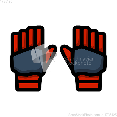Image of Pair Of Cricket Gloves Icon