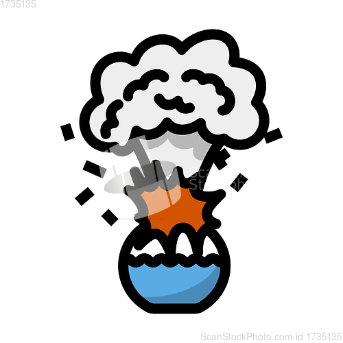 Image of Icon Explosion Of Chemistry Flask