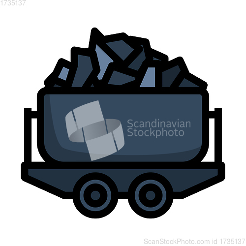 Image of Mine Coal Trolley Icon