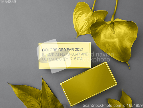 Image of Colors of the year 2021: Ultimate Gray and Illuminating yellow concept