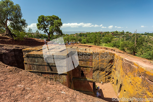 Image of Rock-hewn Church of Saint George, Lalibela Ethiopia