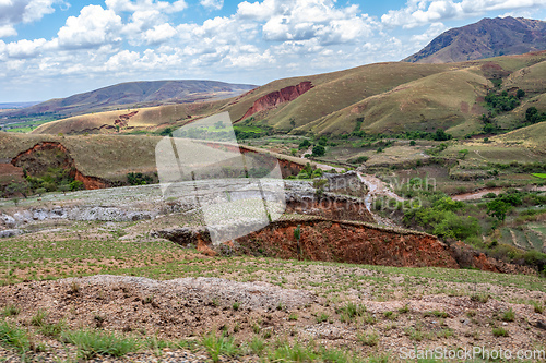 Image of Devastated central Madagascar landscape - Mandoto, Province Vakinankaratra