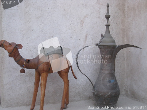 Image of Arabian Camel and Kettle