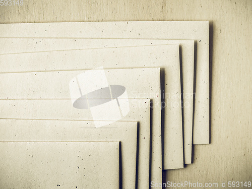 Image of Vintage looking Letter envelope on wood table