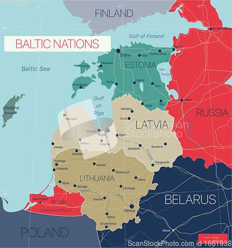 Image of Baltic nations region