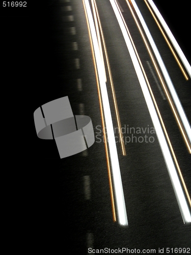 Image of Lights of evening traffic