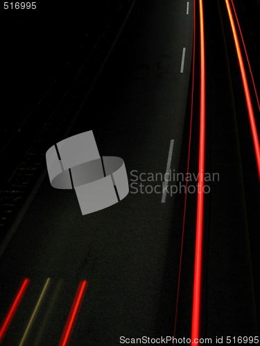 Image of Lights of evening traffic