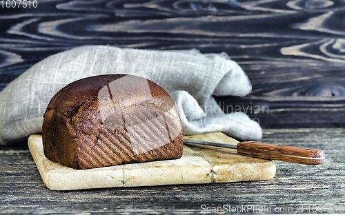 Image of black bread made from rye