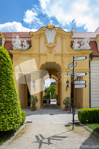 Image of Chateau Valtice, Czech Republic, Lednice-Valtice Cultural Landscape is World Heritage Site by UNESCO.