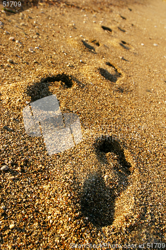 Image of foot prints