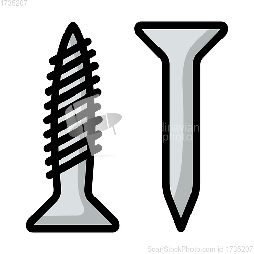 Image of Icon Of Screw And Nail