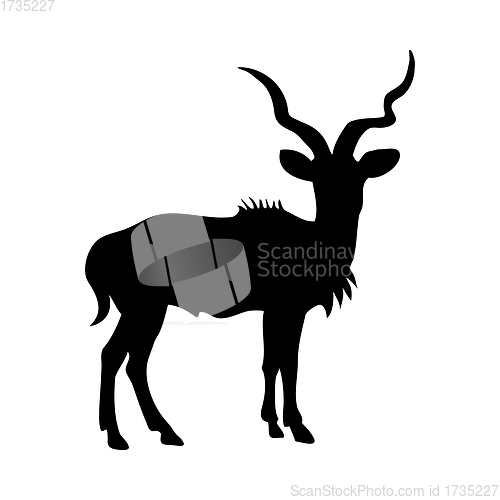 Image of African Antelope Silhouette