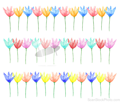 Image of Floral borders set