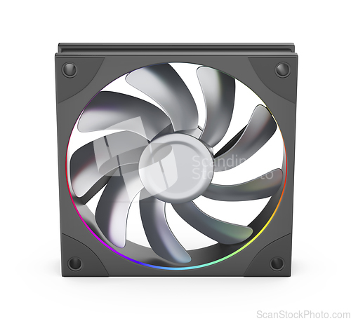 Image of Computer fan with metal blades