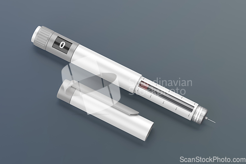 Image of White insulin injector pen