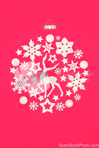 Image of Christmas Eve North Pole Bauble Decoration Concept