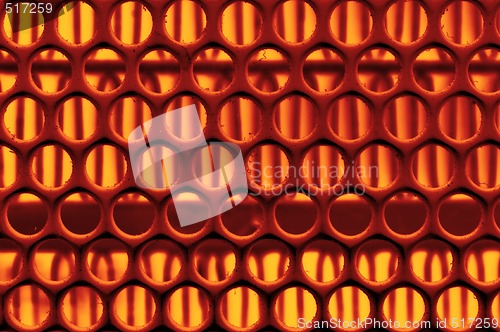 Image of Abstract Design in Red and Yellow