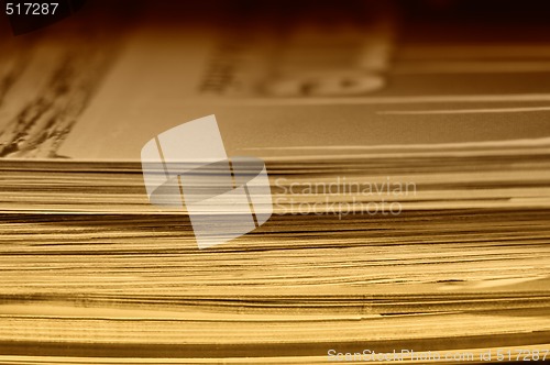 Image of Stack of Old Newspapers