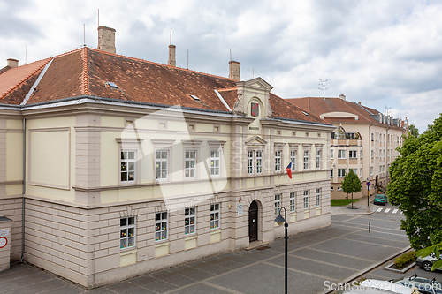 Image of Historic building school located in the town center of Valtice, Czech Republic.