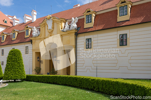 Image of Chateau Valtice, Czech Republic, Lednice-Valtice Cultural Landscape is World Heritage Site by UNESCO.