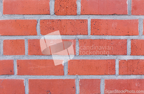 Image of Red brick wall texture background