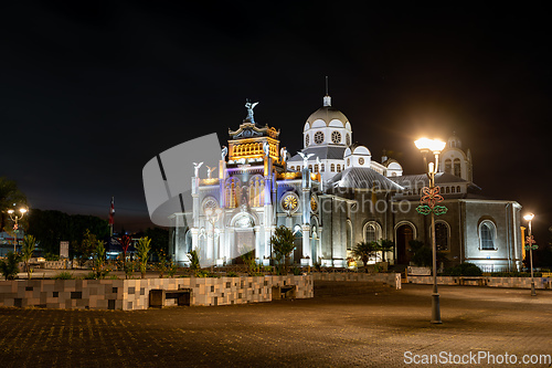 Image of The cathedral Basilica de Nuestra Senora de los Angeles in Cartago in Costa Rica