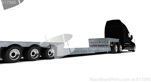 Image of Car carrier truck back view